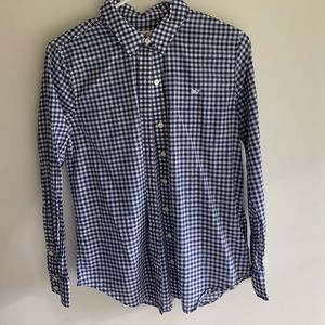 Vineyard Vines Relaxed Navy Gingham Button-down